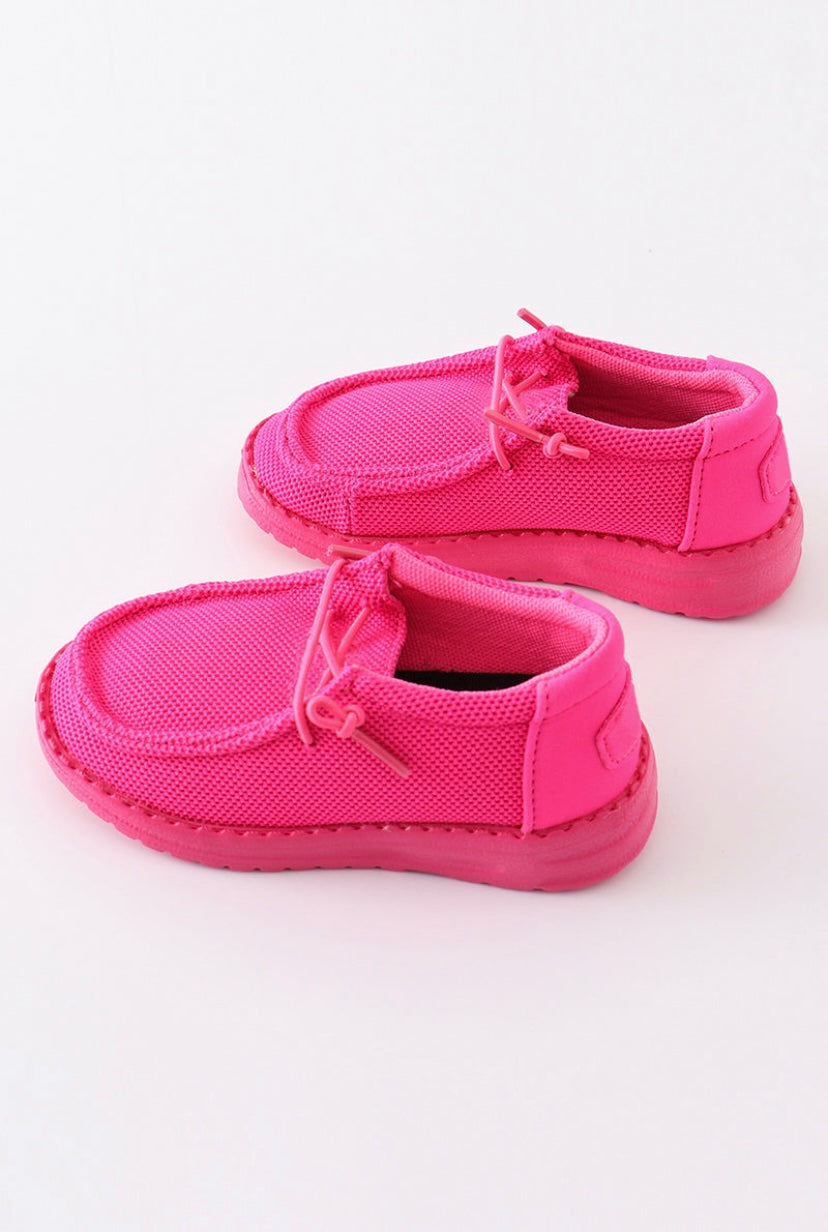 Hot Pink Canvas Shoes (Mommy & Me)