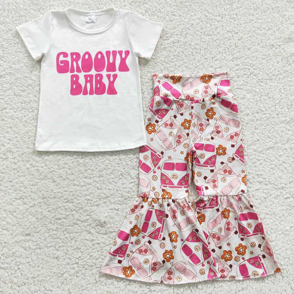 Groovy Bab 2pc Bell Bottom Set