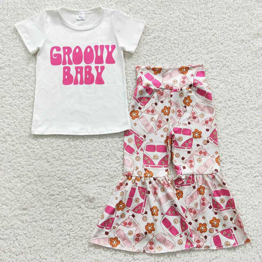 Groovy Bab 2pc Bell Bottom Set