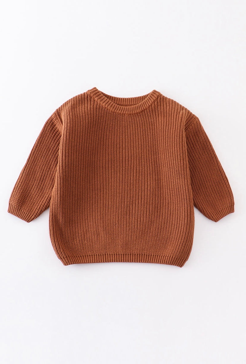 Brown Oversize Sweater