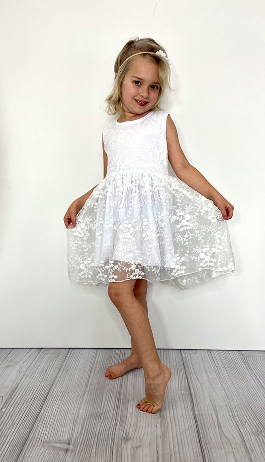 Abigail Lace White Dress