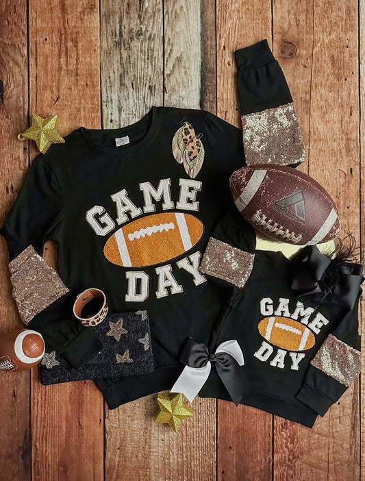 Mommy & Me Game Day Sequin Sleeved Shirt
