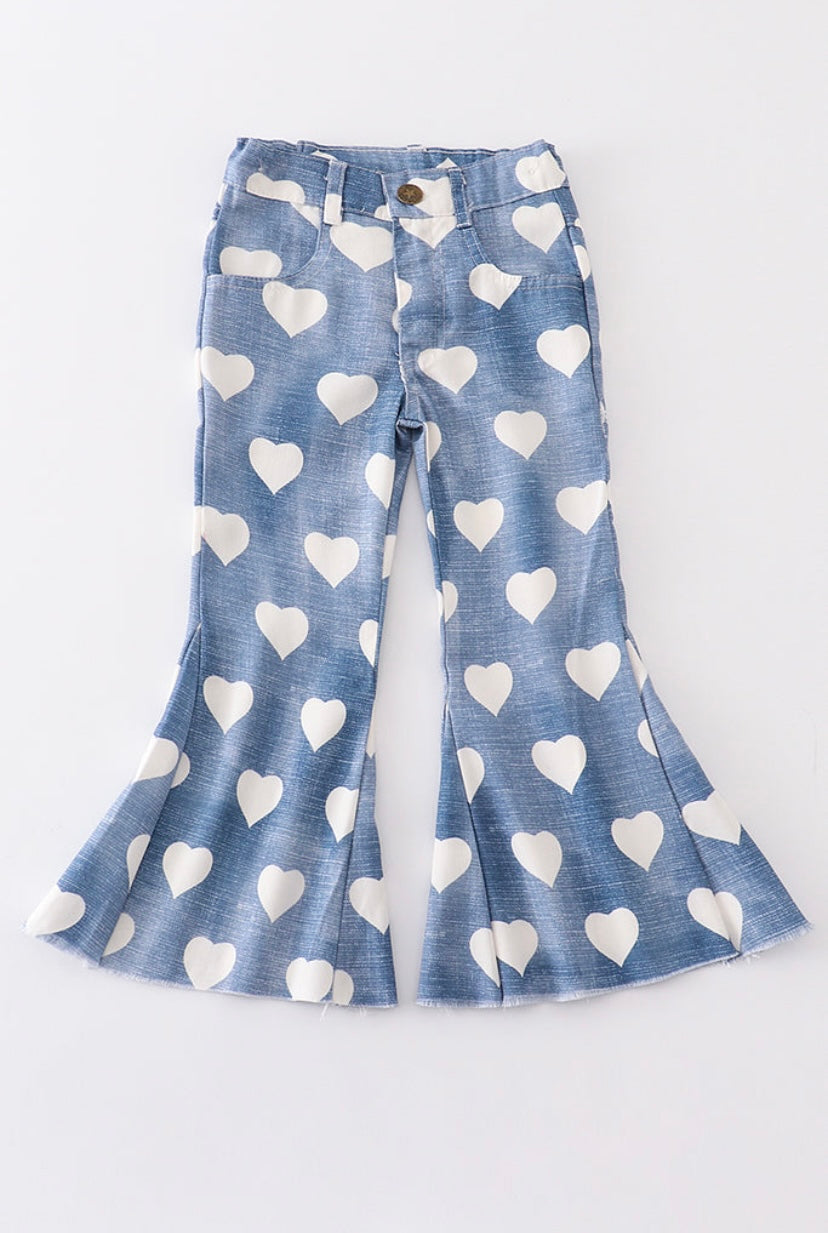 You Have My Heart Blue Bell Bottom Jeans