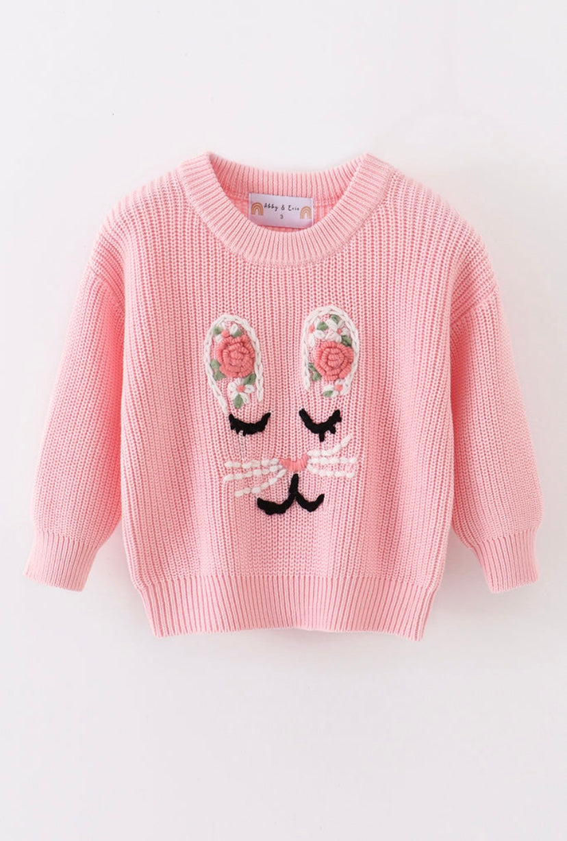 Sweeter Than A Peep Embroidered Sweater