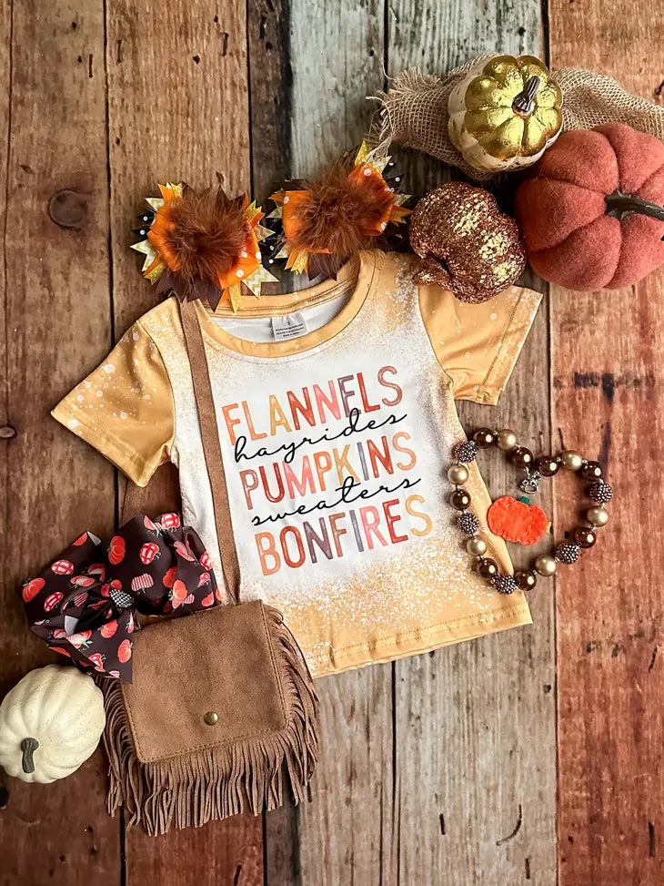 Fall Favorites Mustard Bleached Shirt