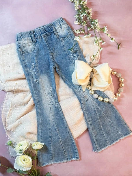 Faded Denim Bell Bottoms