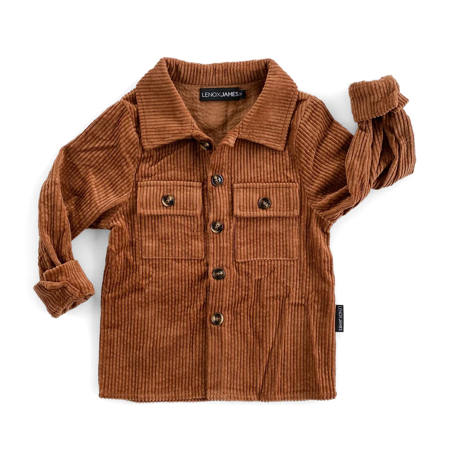 Rust Corduroy Shacket