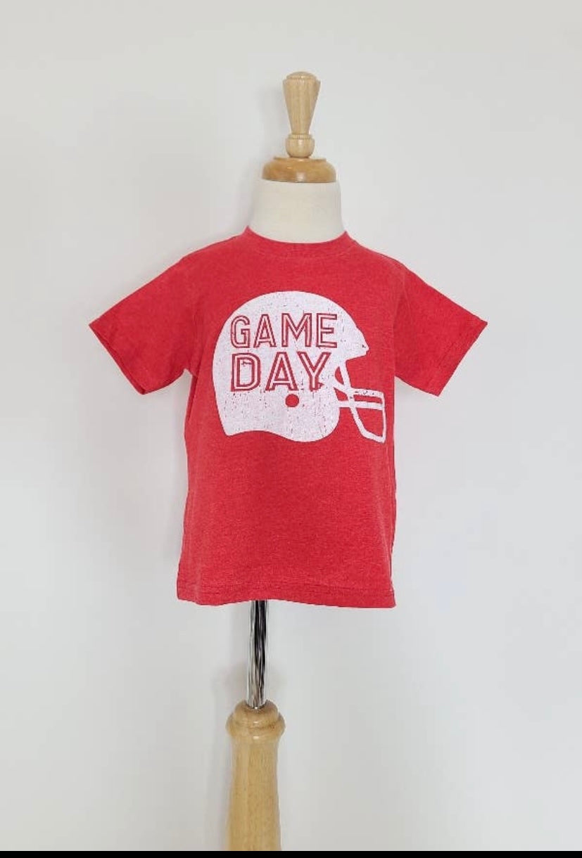 Red Helmet Game Day Tee