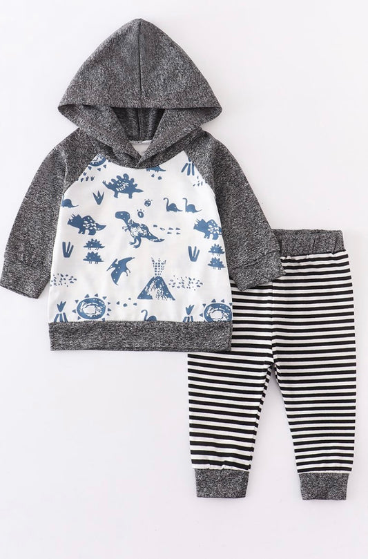 Dinosaur Baby Hoodie Set