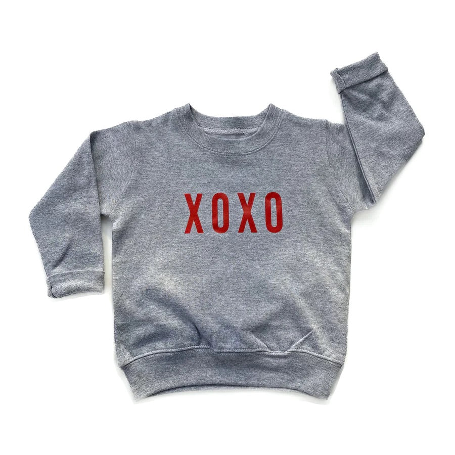 XOXO SWEATSHIRT- GREY