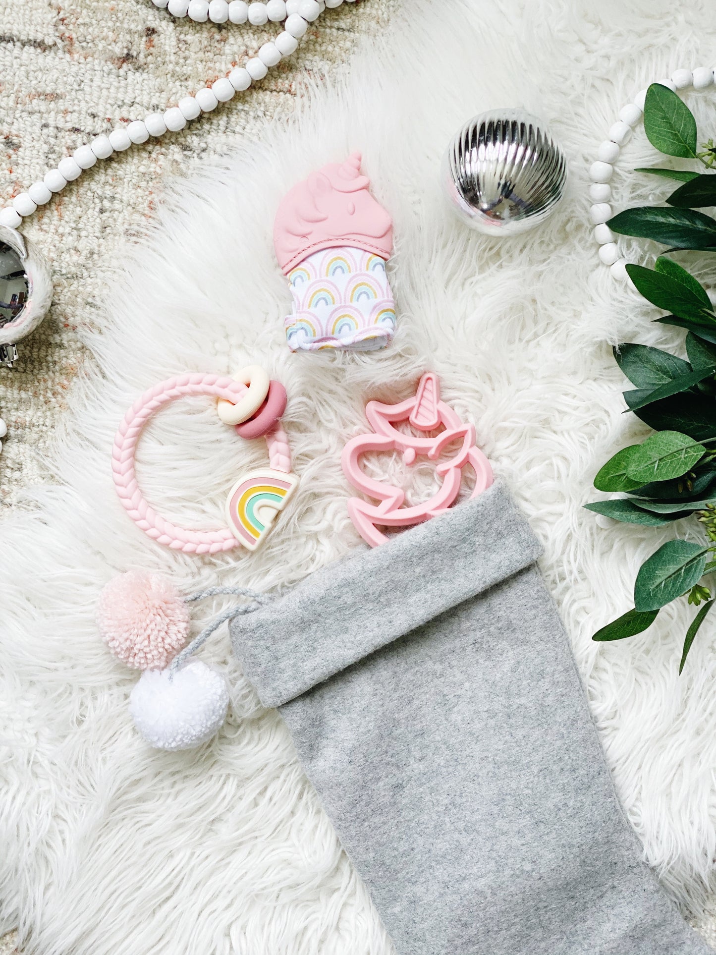 Ritzy Silicone Teether Rattle