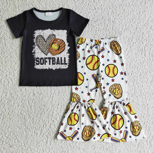 Softball Bell Pants Set