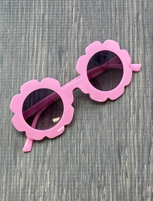 Pink Flower Sunglasses