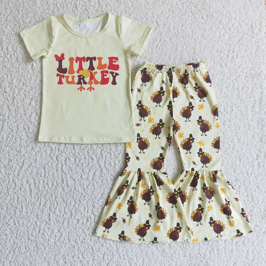 Little Turkey 2pc Bell Bottom Set